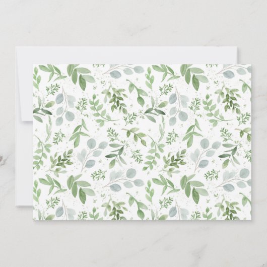 Religieuze Eucalyptus Bewaar de datum Fotokaart Save The Date (Achterkant)