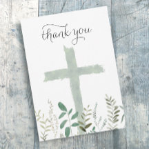 religieuze evenement dankkaart