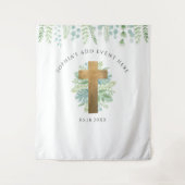 Religieuze evenementen, Elegante groene foto-achte Wandkleed (Voorkant)