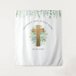 Religieuze evenementen, Elegante groene foto-achte Wandkleed