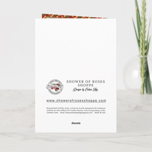 Religieuze feestdag Maagd Maria Jezus Jezus Kaart (Achterkant)