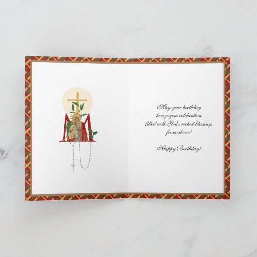 Religieuze feestdag Maagd Maria Jezus Jezus Kaart (Binnen)