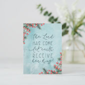 Religieuze feestdag Waterverf Kerstmis Geen foto Briefkaart (Staand voorkant)