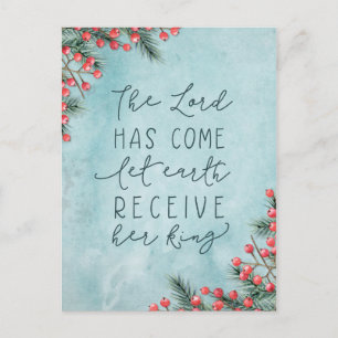 Religieuze feestdag Waterverf Kerstmis Geen foto Briefkaart