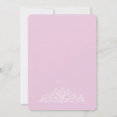 Religieuze Filigree Pink Uitnodiging (Achterkant)