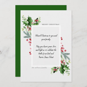 Religieuze Flat Holiday Kaart