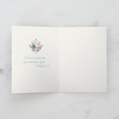 Religieuze Floral Maagd Maria Schrift Gebed Feestdagen Kaart (Binnen)