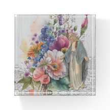 Religieuze Floral Maagd Mary