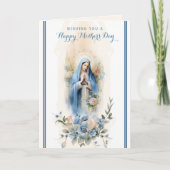 Religieuze Floral Moederdag Prayer Kaart (Voorkant)