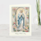 Religieuze Floral Moederdag Prayer Kaart (Voorkant)