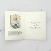 Religieuze Floral Moederdag Prayer Kaart (Binnen)