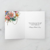 Religieuze Floral Moederdag Prayer Kaart (Binnen)