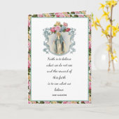 Religieuze Floral Rozen  Maagd Mary Kaart (Gele Bloem)