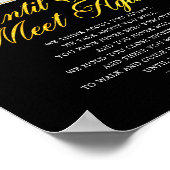 Religieuze foto elegante herdenking rouwdicht teke poster (Hoek)