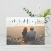 Religieuze foto Sla de datumkaart KJV Verse op Save The Date (Staand voorkant)