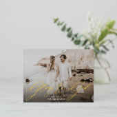 Religieuze foto van Glory naar God Folie Feestdagen Briefkaart (Staand Voorkant)