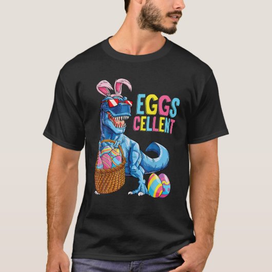 Religieuze Funny S van Dino in het bunny Pet Eggs  T-shirt (Voorkant)