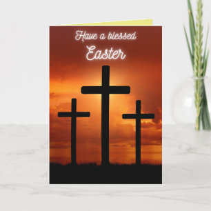Religieuze Gebedegroet Pasen Kaart