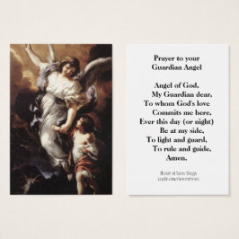 Religieuze gebedsbeschermengel Heilige kaart