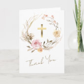 religieuze gebeurtenis Hartelijk dank Bedankkaart (Voorkant)