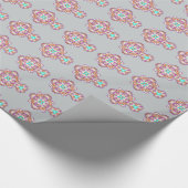 Religieuze gebeurtenis Kleurrijk Crucifix-ontwerp Cadeaupapier (Hoek)