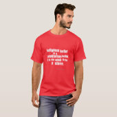 Religieuze geloof is een totalitaire geloof. t-shirt (Voorkant volledig)