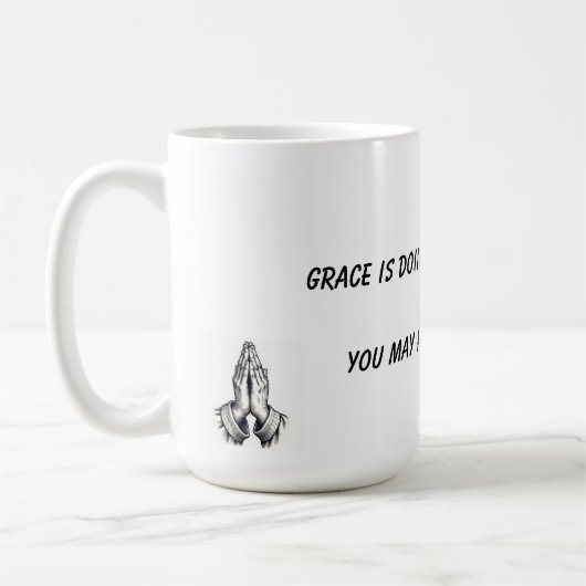 Religieuze Genade Liftende Mok (Links)