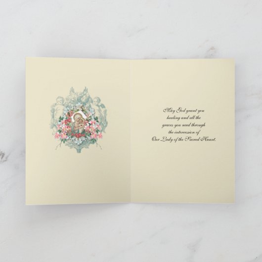 Religieuze Geniet van een goede Maagd Maria-kathol Kaart (Binnen)