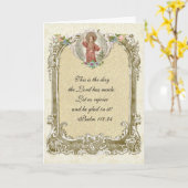 Religieuze Geschriften Kind Jesus Floral Kaart (Gele Bloem)