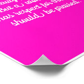 Religieuze geschriften tegen vrouwen congresmuur poster (Hoek)