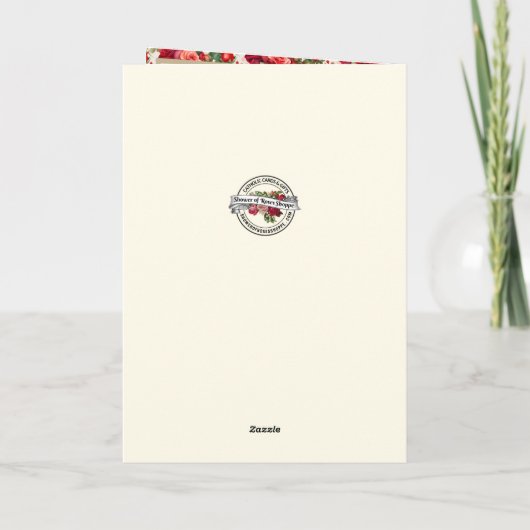 Religieuze Gevangeniselijke Rozen Scripts Kaart (Achterkant)