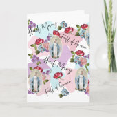 Religieuze, , gevlekte Maagd Mary Jesus Rozen Kaart (Voorkant)