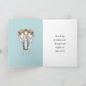 Religieuze, , gevlekte Maagd Mary Jesus Rozen Kaart (Binnen)