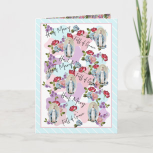 Religieuze, , gevlekte Maagd Mary Jesus Rozen Kaart