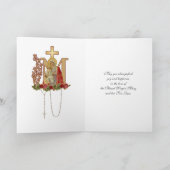 Religieuze, , gevlekte Maagd Mary Jesus Rozen Kaart (Binnen)
