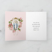 Religieuze, , gevlekte Maagd Mary Jesus Rozen  Kaart (Binnen)