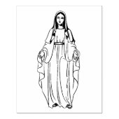 Religieuze Gezegende Maagd Maria Katholieke Rubber Rubberstempel (Afrduk)
