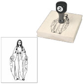 Religieuze Gezegende Maagd Maria Katholieke Rubber Rubberstempel (Gestempeld)