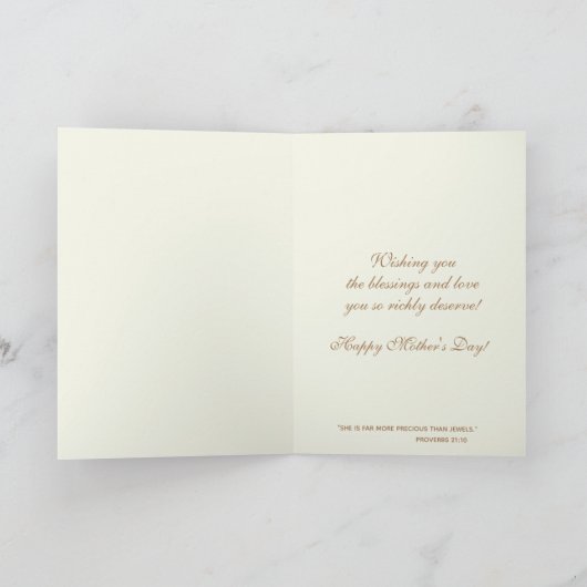 Religieuze gezegende moeder Maria Onze-Lieve-Vrouw Kaart (Binnen)