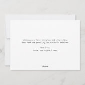 Religieuze glorie aan God Heilig Geloof Kerstfoto Feestdagenkaart (Achterkant)