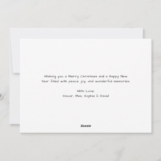 Religieuze glorie aan God Heilig Geloof Kerstfoto Feestdagenkaart (Achterkant)