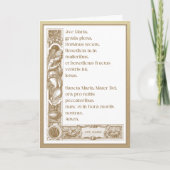Religieuze Gold AVE MARIA Maagd Mary Elegant Kaart (Voorkant)