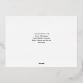 Religieuze Gold-kerstfotokaart Folie Feestdagenkaart (Achterkant)