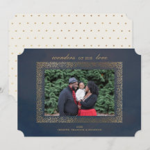 Religieuze Gold-kerstfotokaart