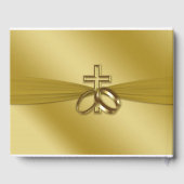 Religieuze Golden 50ste Jubileum Guestbook Gastenboek (Achterkant)