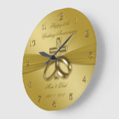 Religieuze Golden 50th Wedding Jubileum-klok Grote Klok (Hoek)