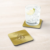 Religieuze Golden 50th Wedding Jubileum Onderzette Drankjes Onderzetter (Rechterzijde)