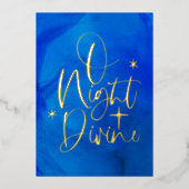 Religieuze goudoliekaart folie feestdagenkaart (Voorkant)