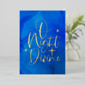 Religieuze goudoliekaart folie feestdagenkaart (Staand Voorkant)