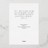 Religieuze goudoliekaart folie feestdagenkaart (Achterkant)